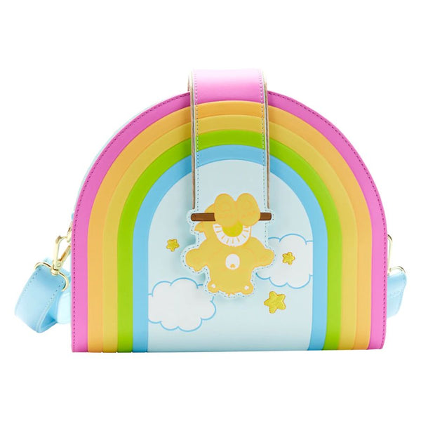 Loungefly Loungefly Lisa Frank Crossbody Bag - Rainbow With Cloud Handle