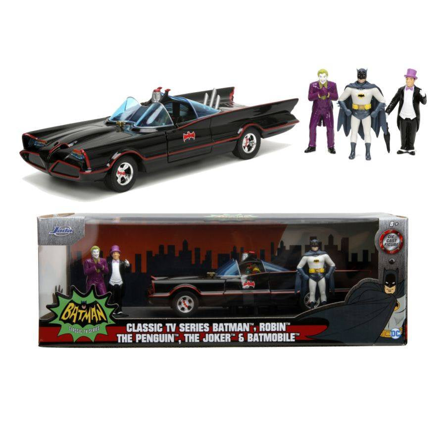 Buy Batman (TV) - Classic Batmobile with 4 Figures 1:24 Scale Set Online  Australia — Minitopia
