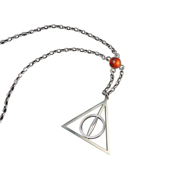 Buy Yellow Chimes Harry Potter Deathly Hallows Silver Toned Pendant at  Rs.858 online | Jewellery online