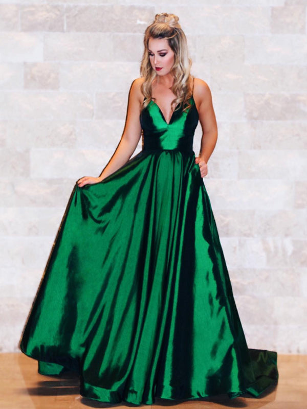 beautiful green prom dresses