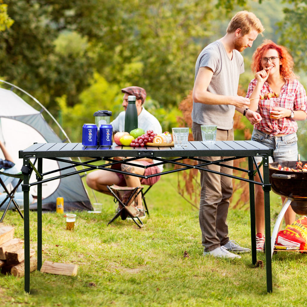 Aluminum Folding Camping Table with Carry Bag