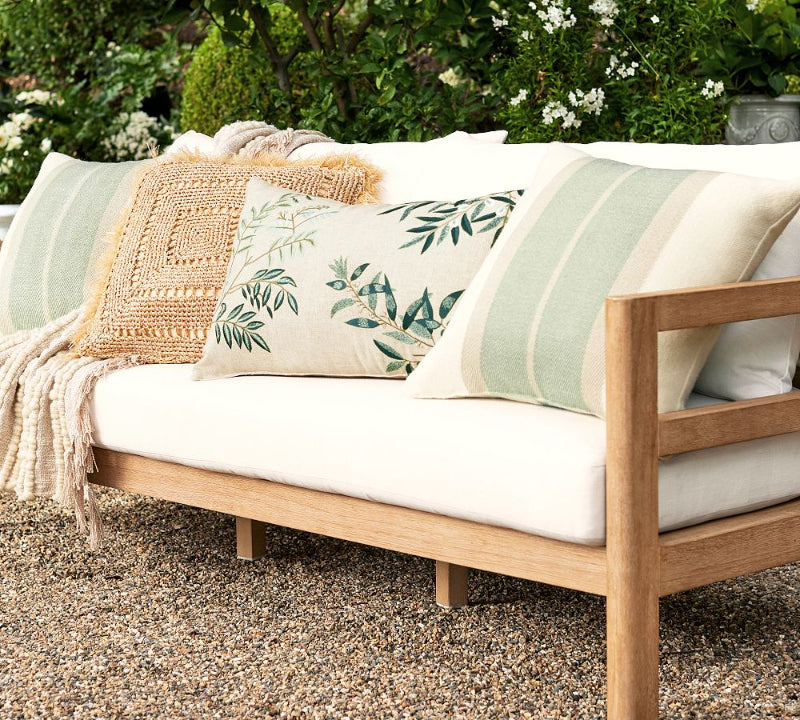 Colby Reversible Striped Outdoor Pillows