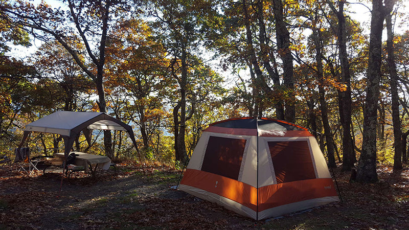 Shenandoah National Park camping spot