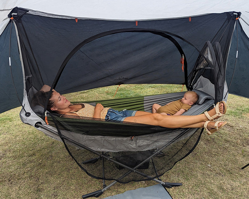 all in one tent and hammock with mosquito net