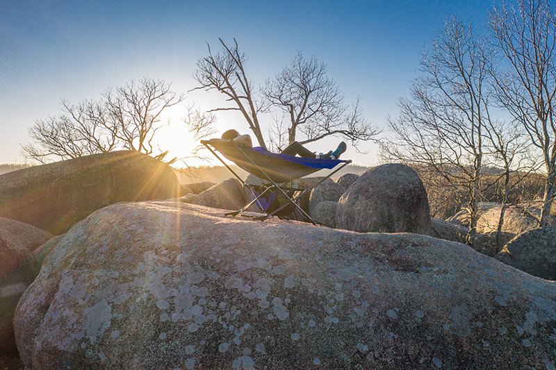 free standing portable hammock for stargazing