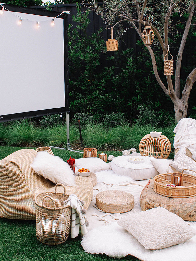 movie night for backyard camping ideas