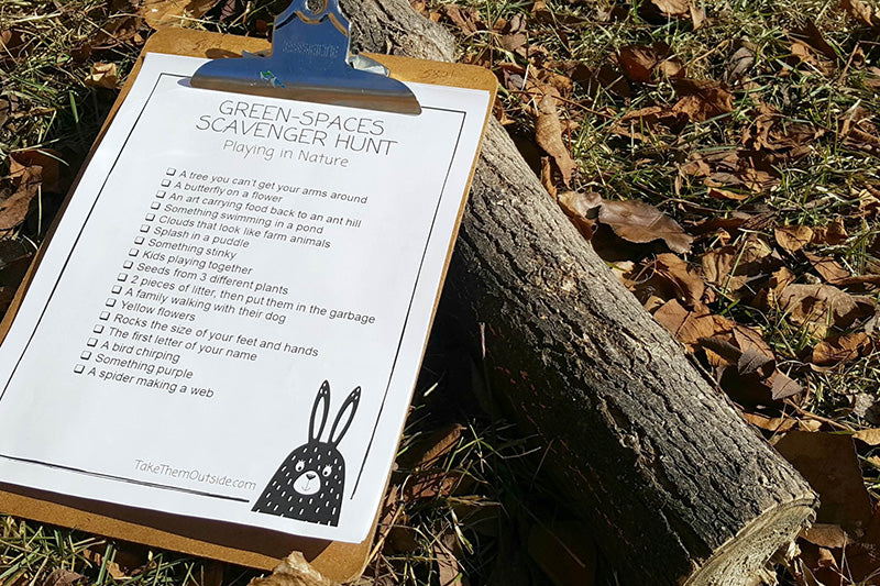 nature scavenger hunt for family outdoor activity ideas