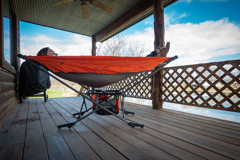 portable free standing hammock for porch