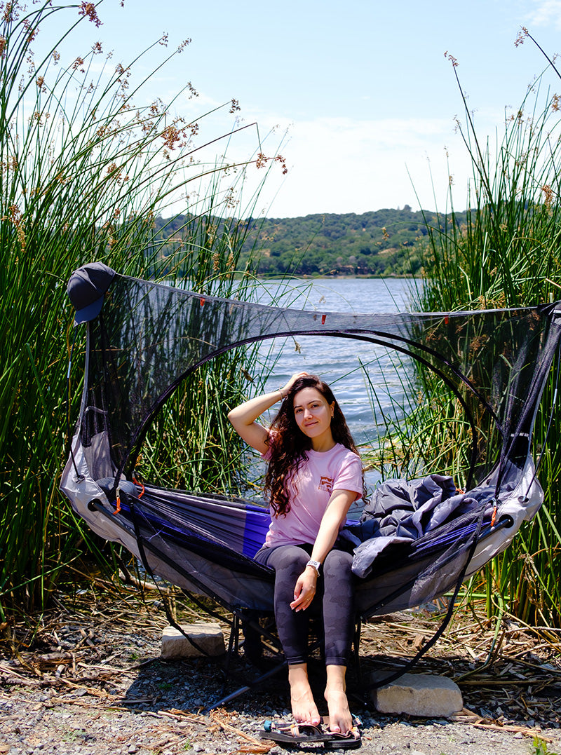 Samsara hammock with stand mosquito net and tent