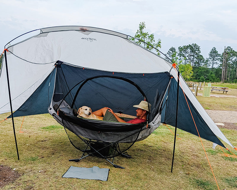 portable hammcok with stand tarp and mosquito net