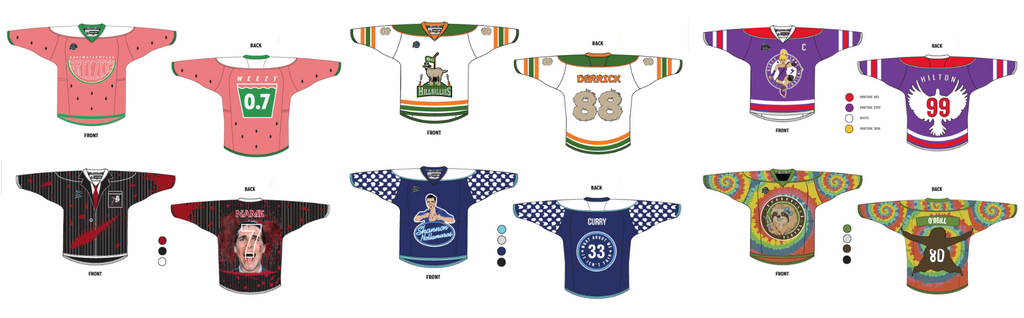 sublimated roller hockey jerseys