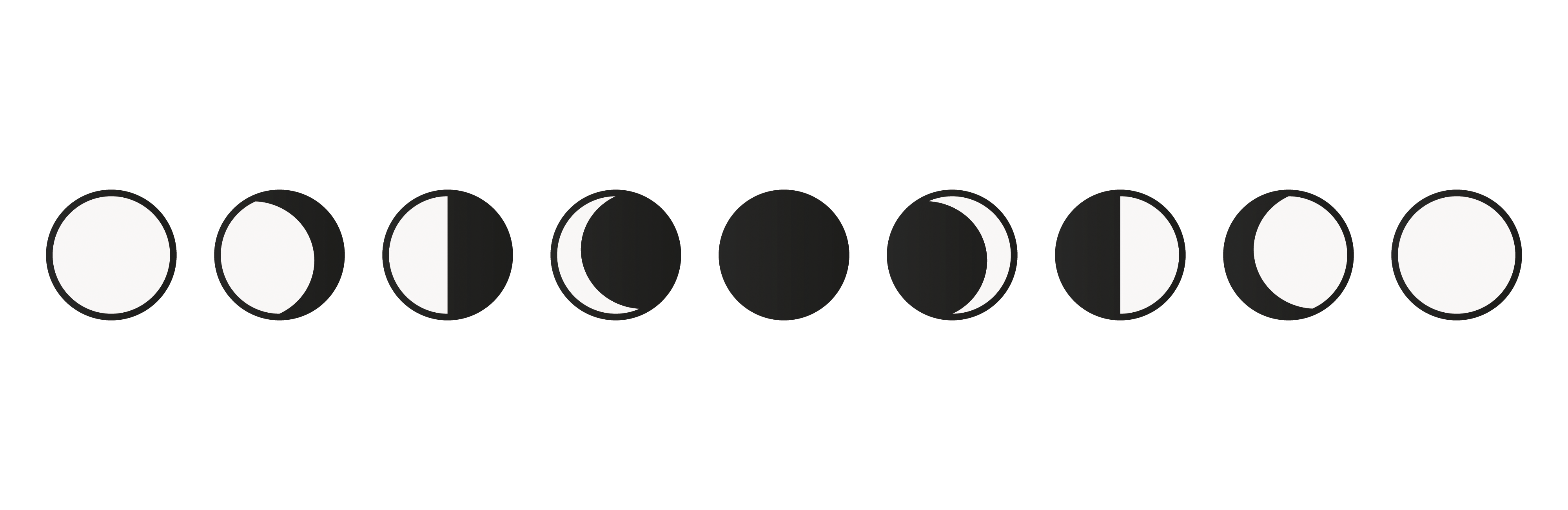 30 Clear Background Moon Phases Png