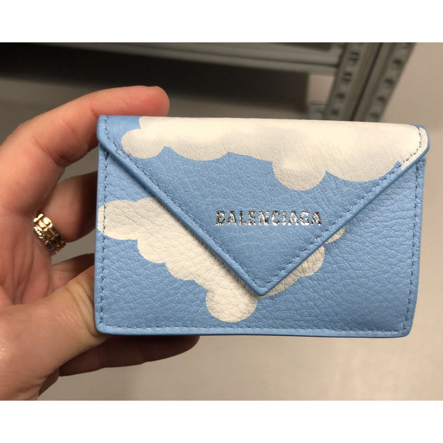 バレンシアガ ペーパーミニウォレット 雲 クラウド - 折り財布