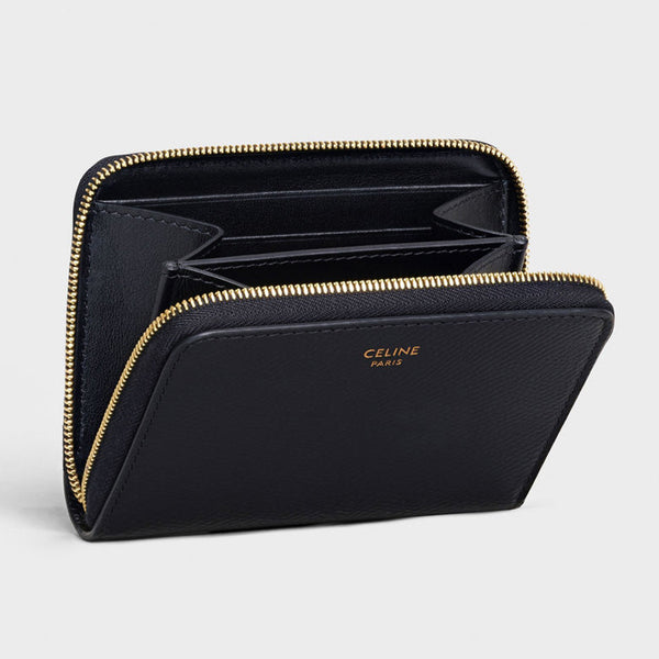 ほぼ新品 セリーヌ CELINE ジップドウォレット コンパクト ミニ財布