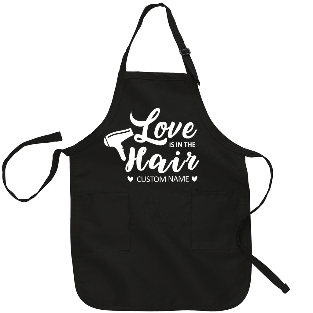 Love Is In The Hair Stylist Personalized Women Apron