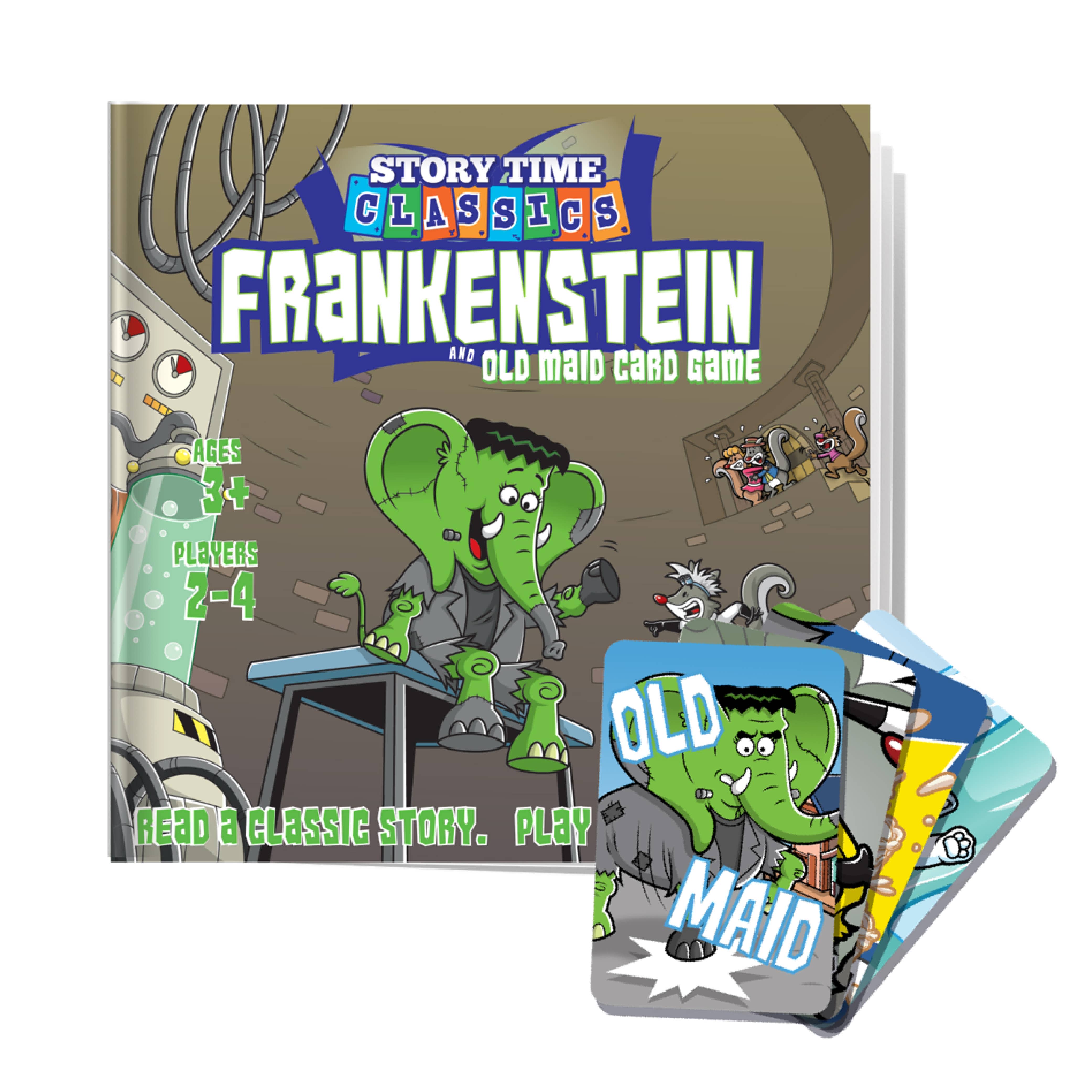2-in-1 Frankenstein and Old Maid Card Games
