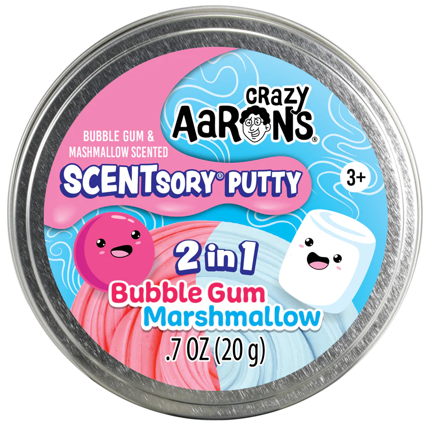 Scentsory Putty Bubblegum/Marshmallow 2.75" Thinking Putty Tin