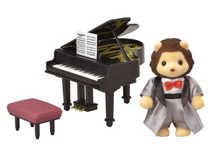 toy grand piano and stool set