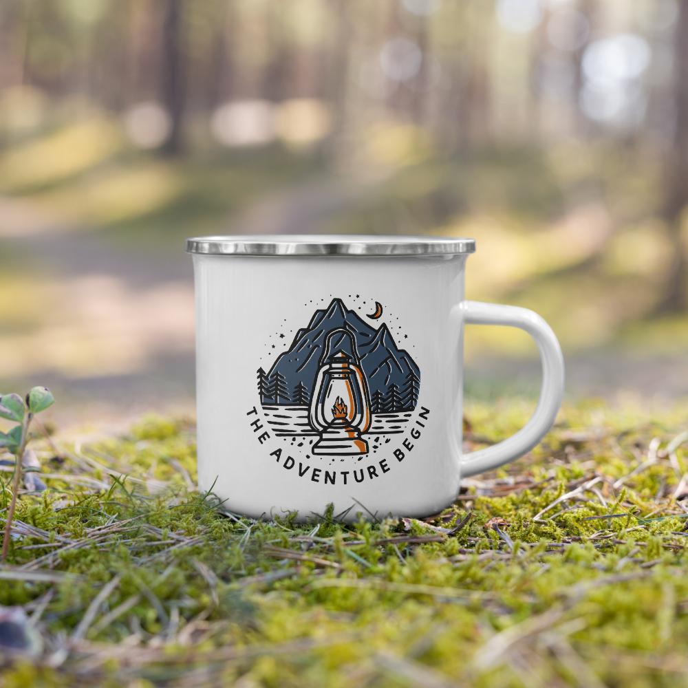 Adventure Begins Emaille Tasse Century Plant