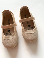 Olive & Edie gold sparkle shoes (size 5)