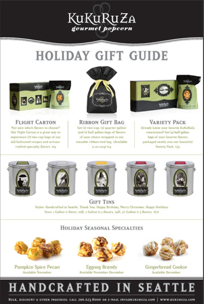 KuKuRuZa Gourmet Popcorn 2014 Holiday Gift Guide