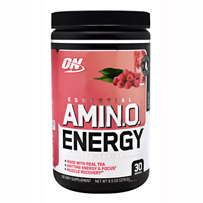 Optimum Nutrition Tea Series Essential Amino Energy - Raspberry Black Tea - 30 Servings - 748927057942