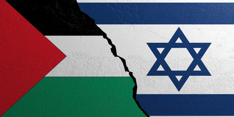 The flag of Palestine and Israel / אפוקסי פלסטין ריסן