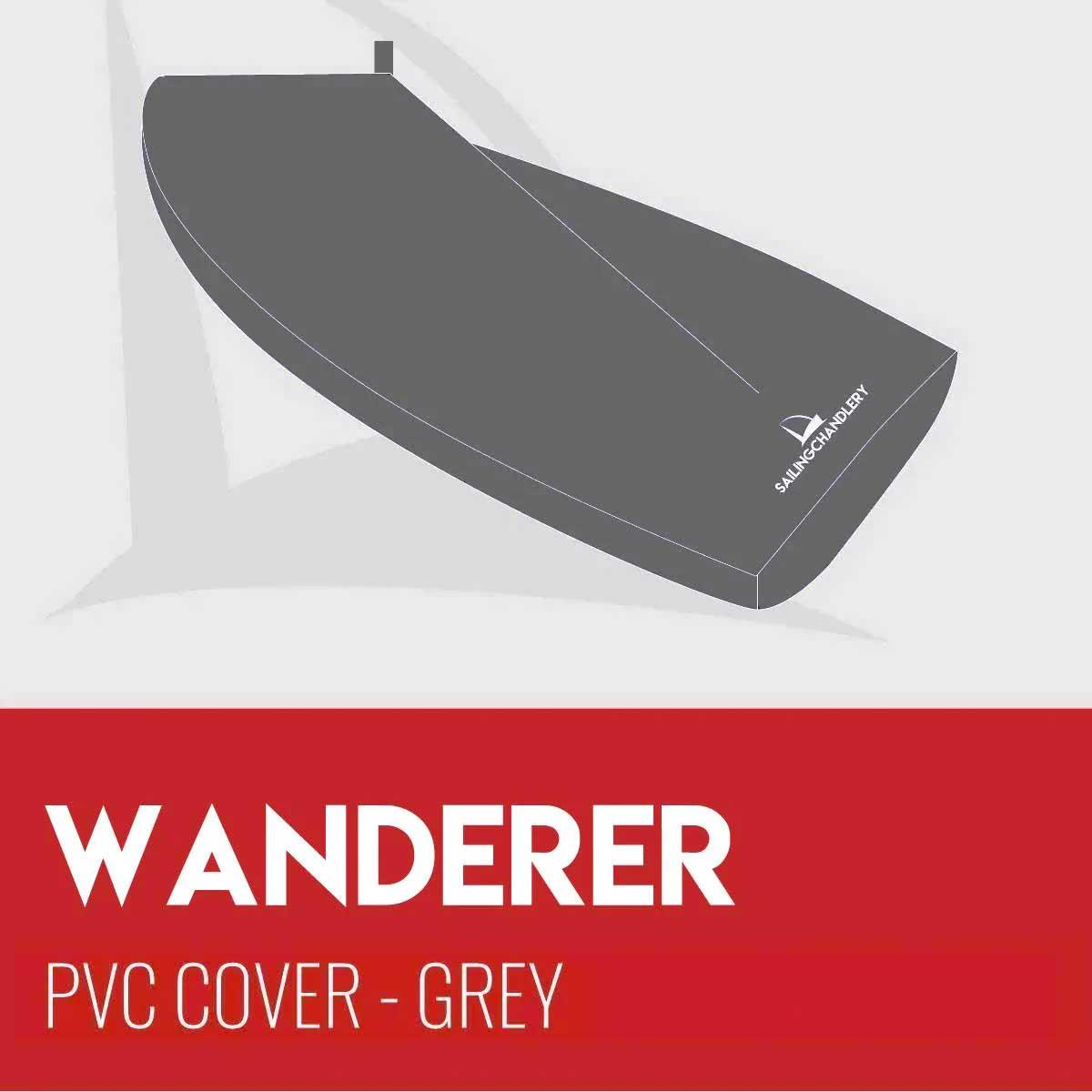 Wanderer Boat Cover - Boom Up - PVC Grey