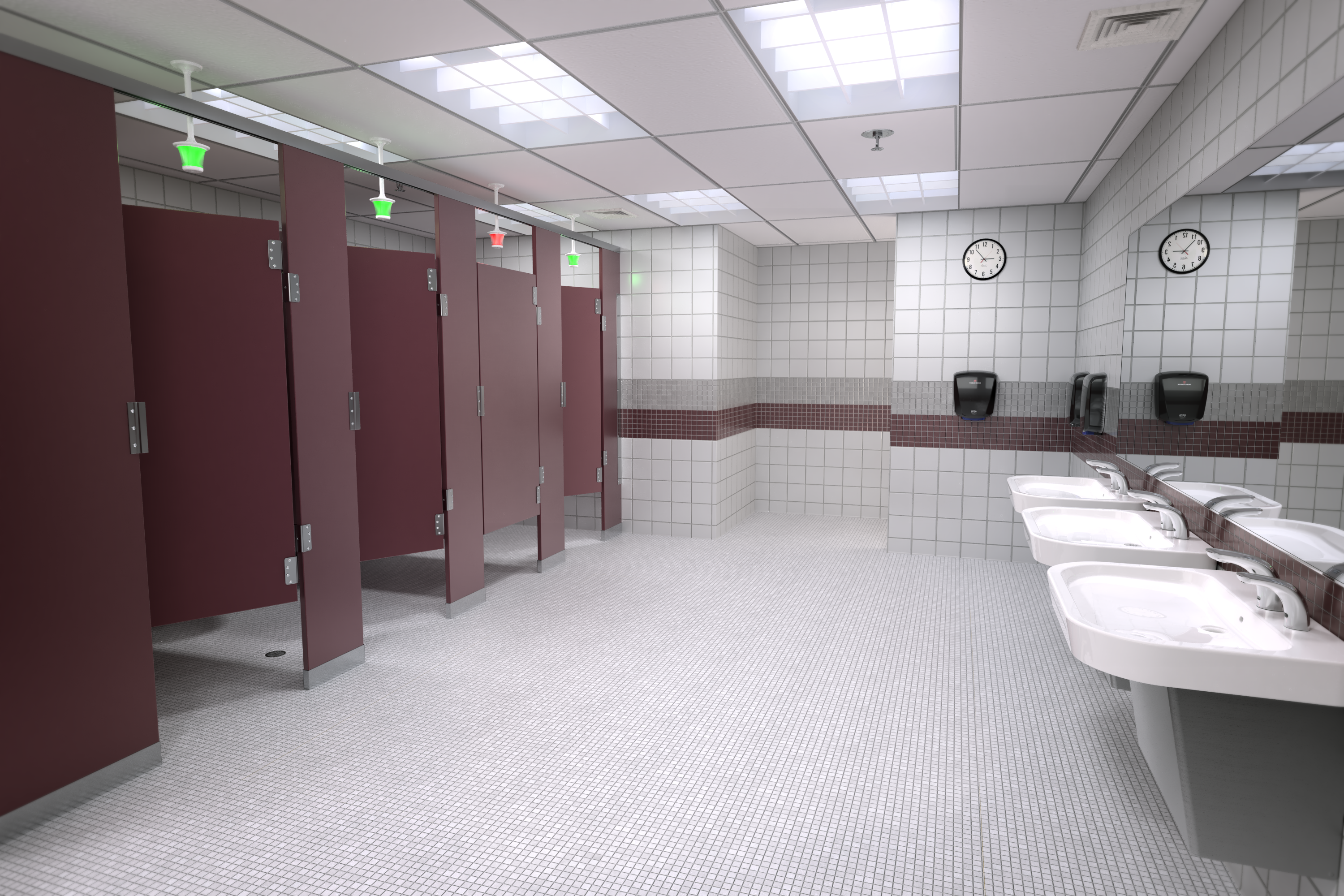 Hadrian Solid Plastic Toilet Partition