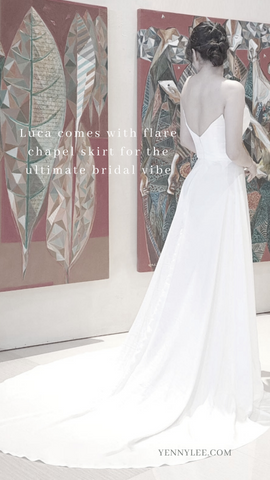 7 Types of Wedding Dress Train You Should Choose - Yenny Lee Bridal Couture