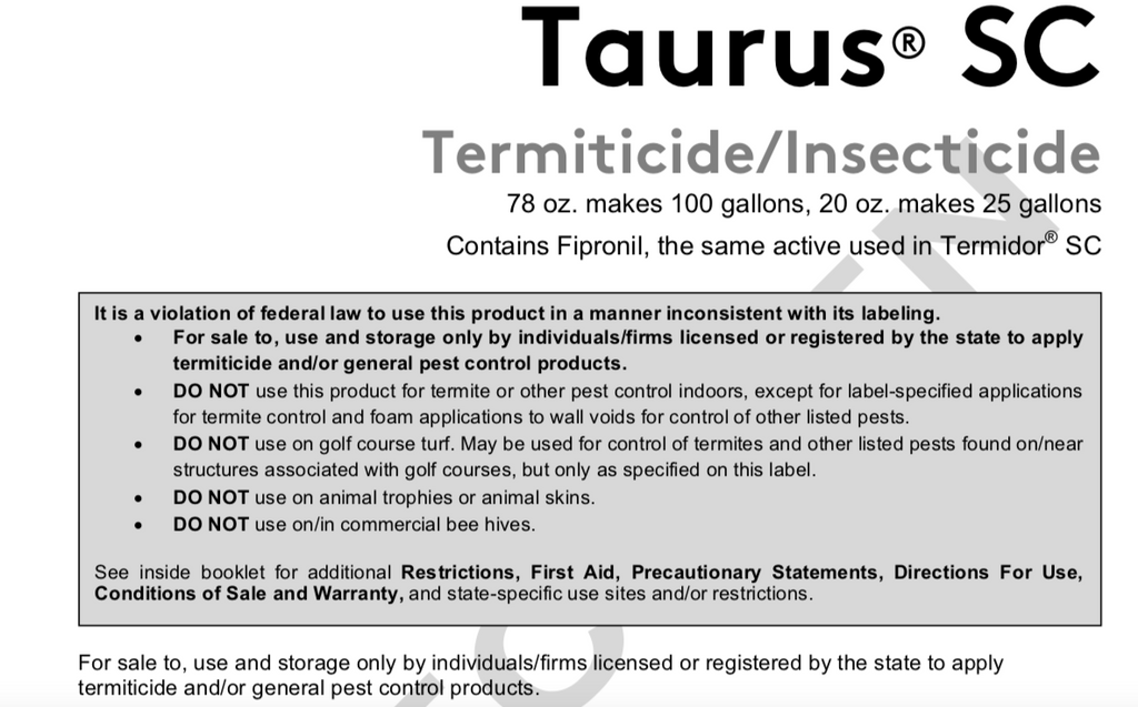 Taurus SC Warning