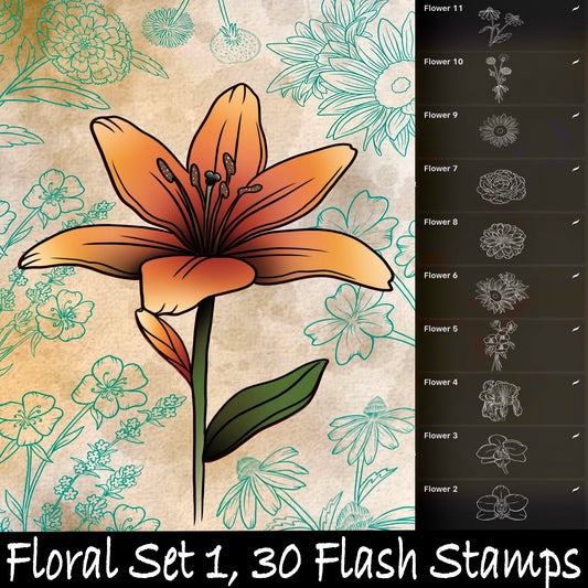 Tattoo Flower Flash Sheet | Tattoo flash sheet, Flower tattoo sleeve,  Traditional tattoo flowers