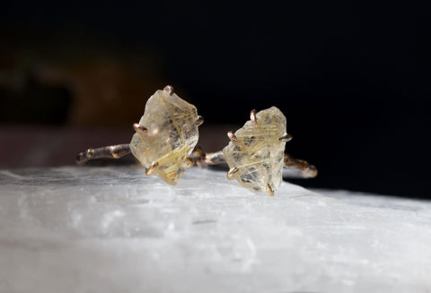 Rutilated Quartz Rings