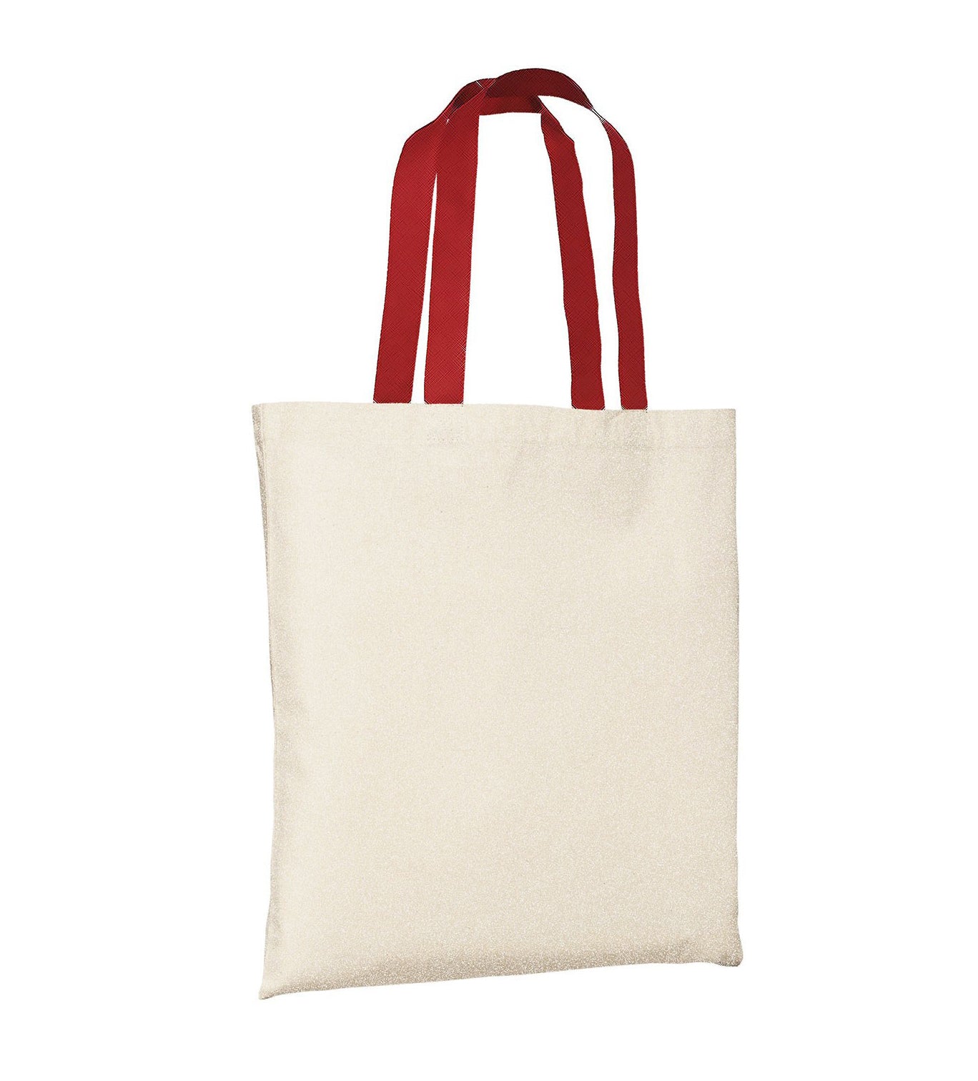 Wholesale Classic Canvas Tote with Colored Handles $.59 Each at Cheap Totes