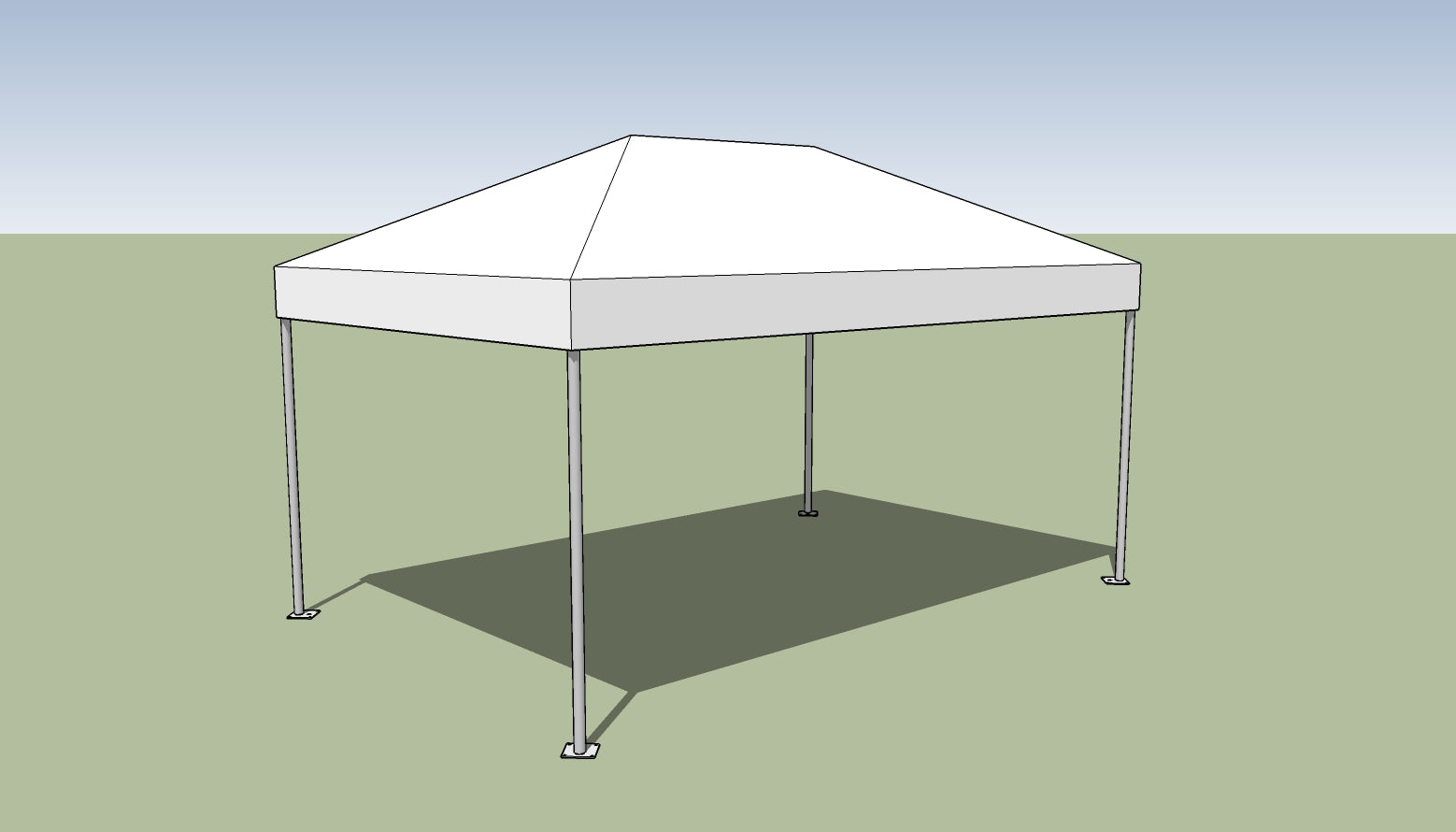 10' x 15' Frame Tent - Standard