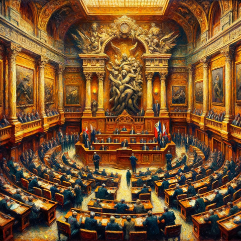 Costa Rican parliament - artistic interpretation