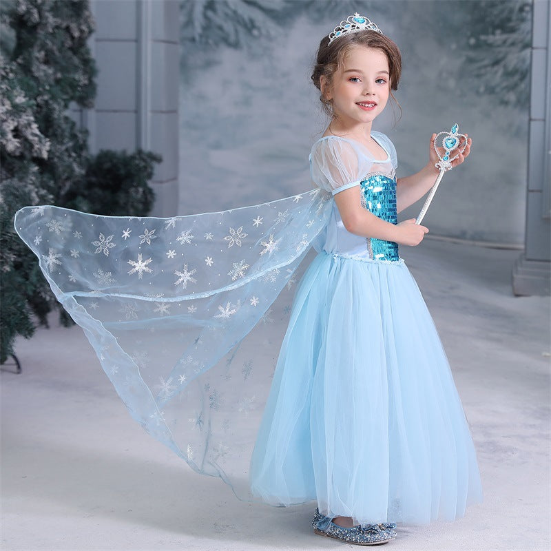 Frozen 2 toddler Princess Costume Trailing Elsa Dress for Girls –  ilovethedress