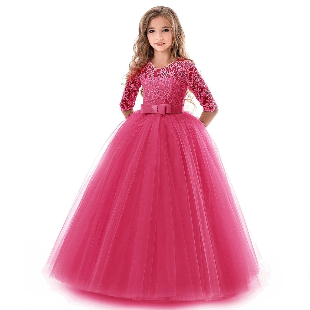 Flower Girl Dress Formal Lace Princess 