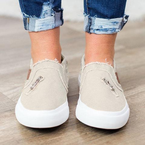 canvas slip on shoes womens