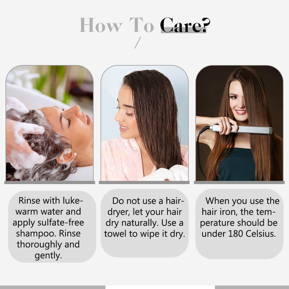 How to care the human hair extensions