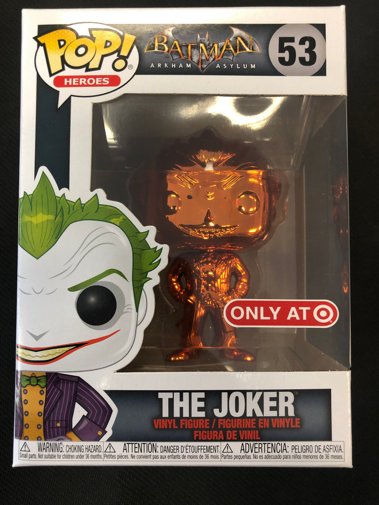 orange chrome batman funko pop