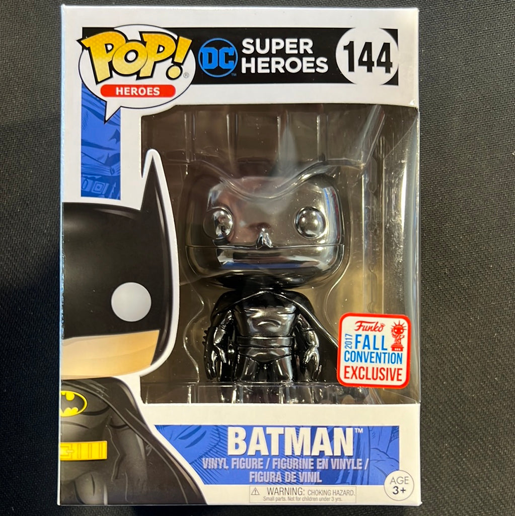 Funko Pop! Batman (Black Chrome) (Fall) #144 – Mero Games