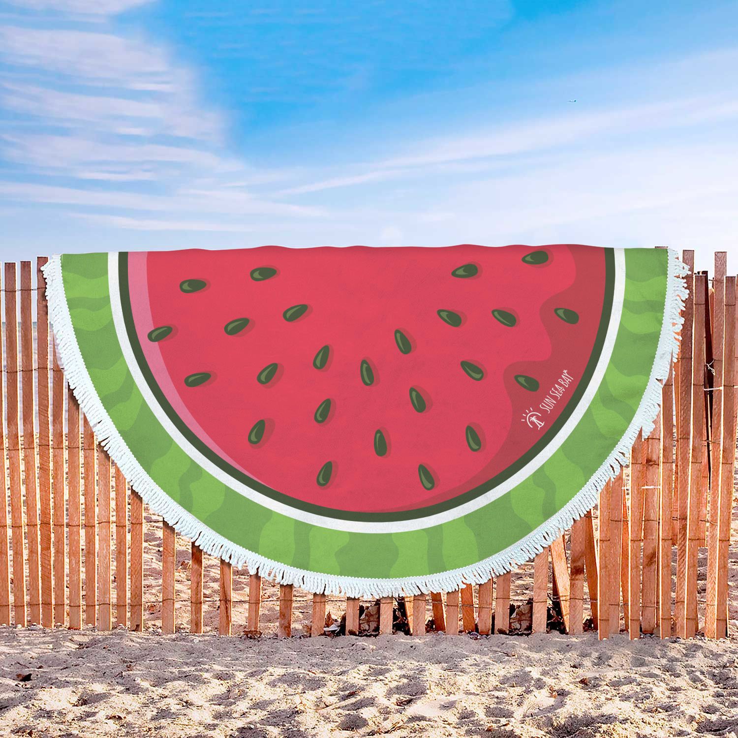 watermelon beach blanket