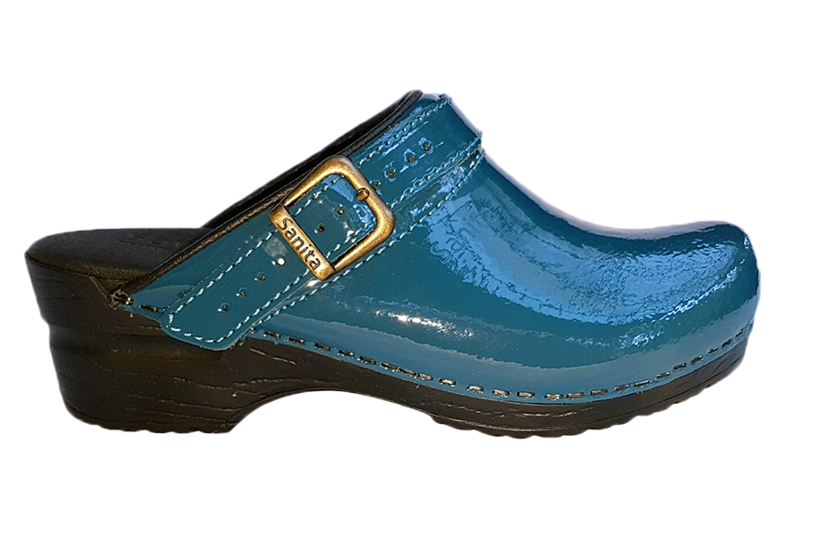 turquoise clogs