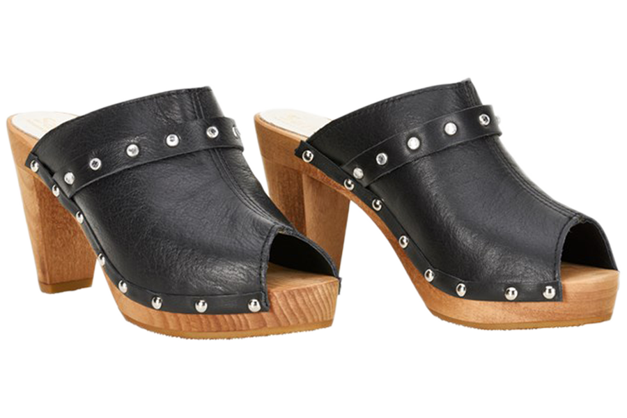 black sandal clogs