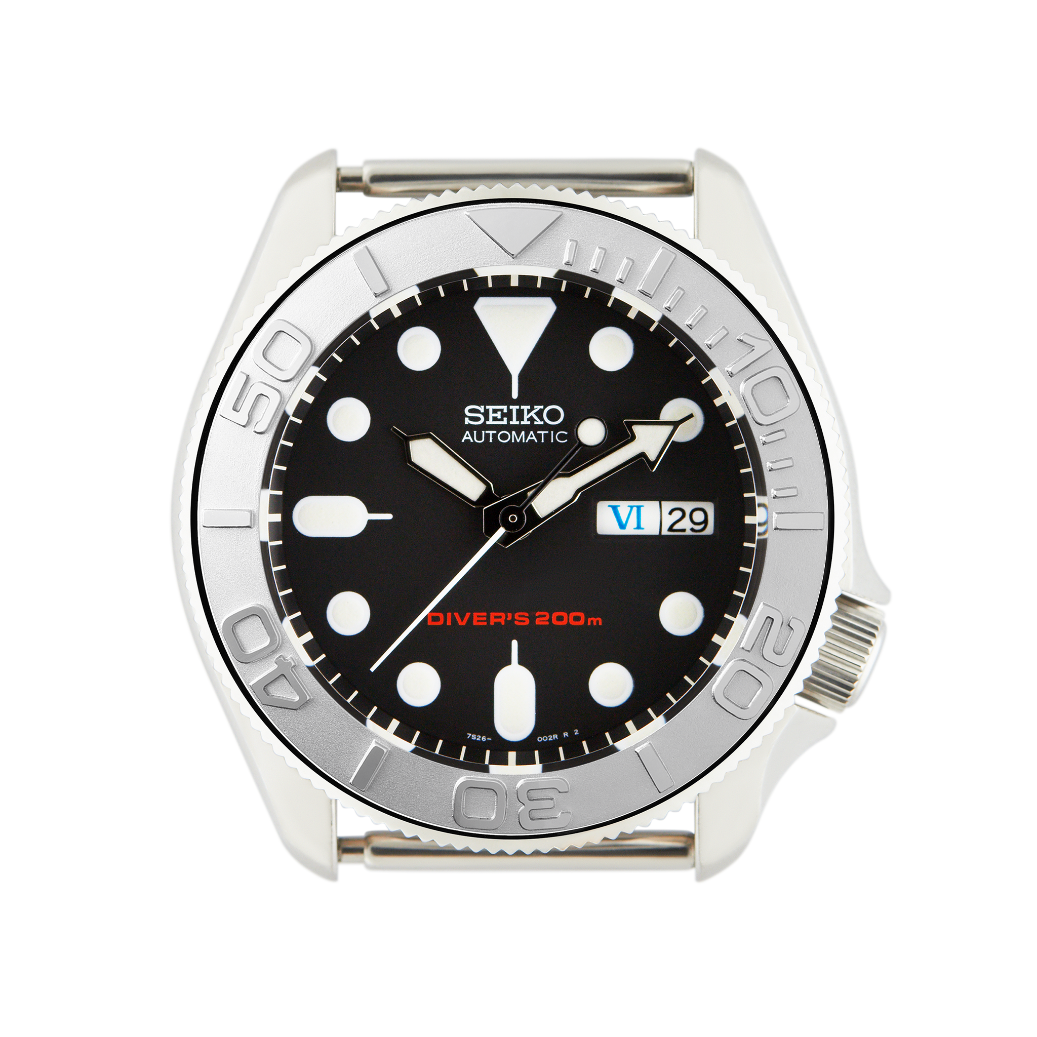 SKX007/SRPD Steel Bezel Insert: YM style Silver | namokiMODS