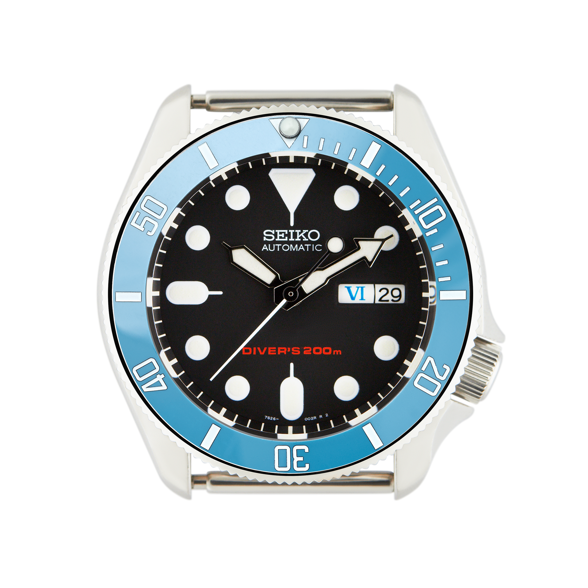 SKX007/SRPD Ceramic Bezel Insert: Sub style Baby Blue – namokiMODS