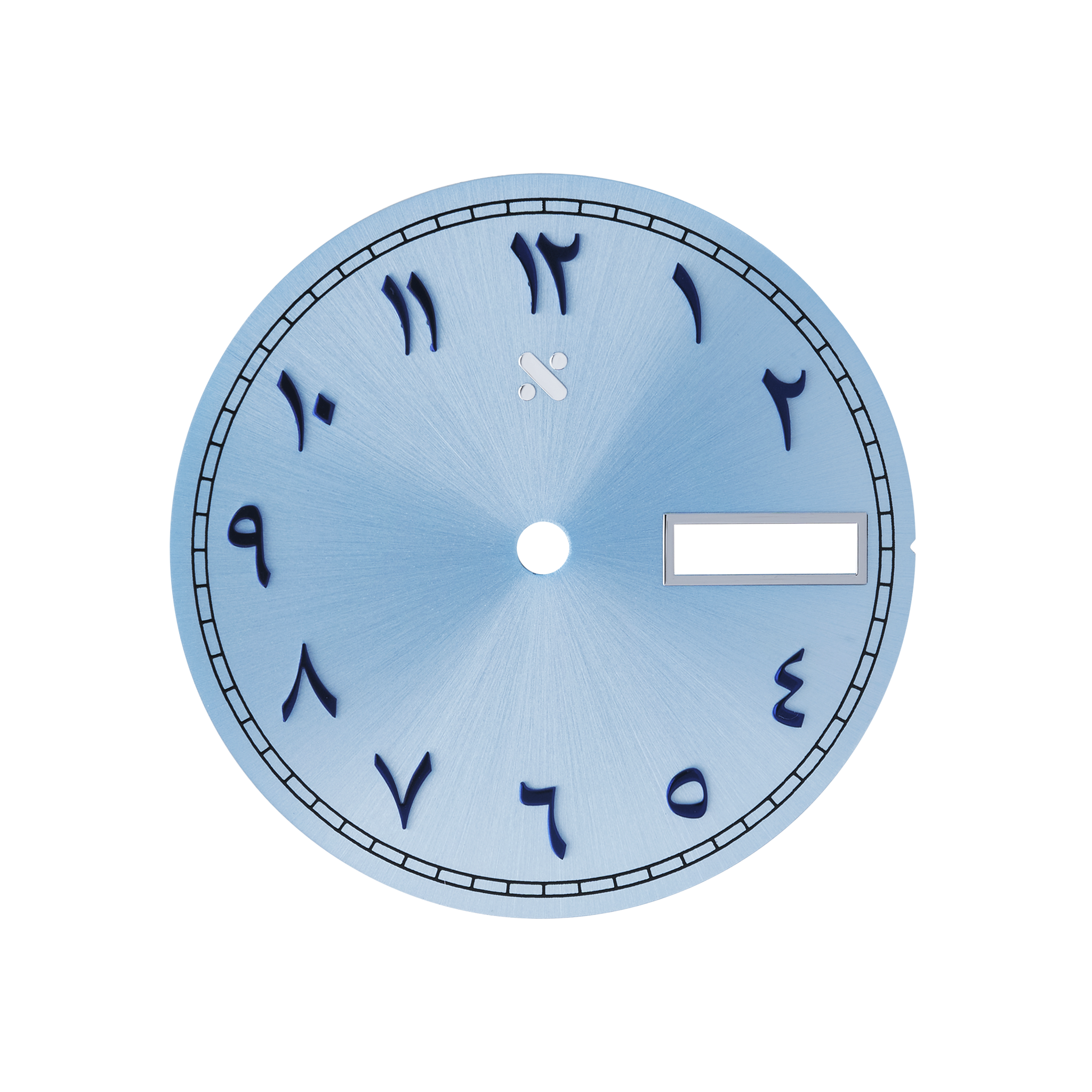 Watch Dial: Arabic Sunburst Sky Blue Finish | namokiMODS