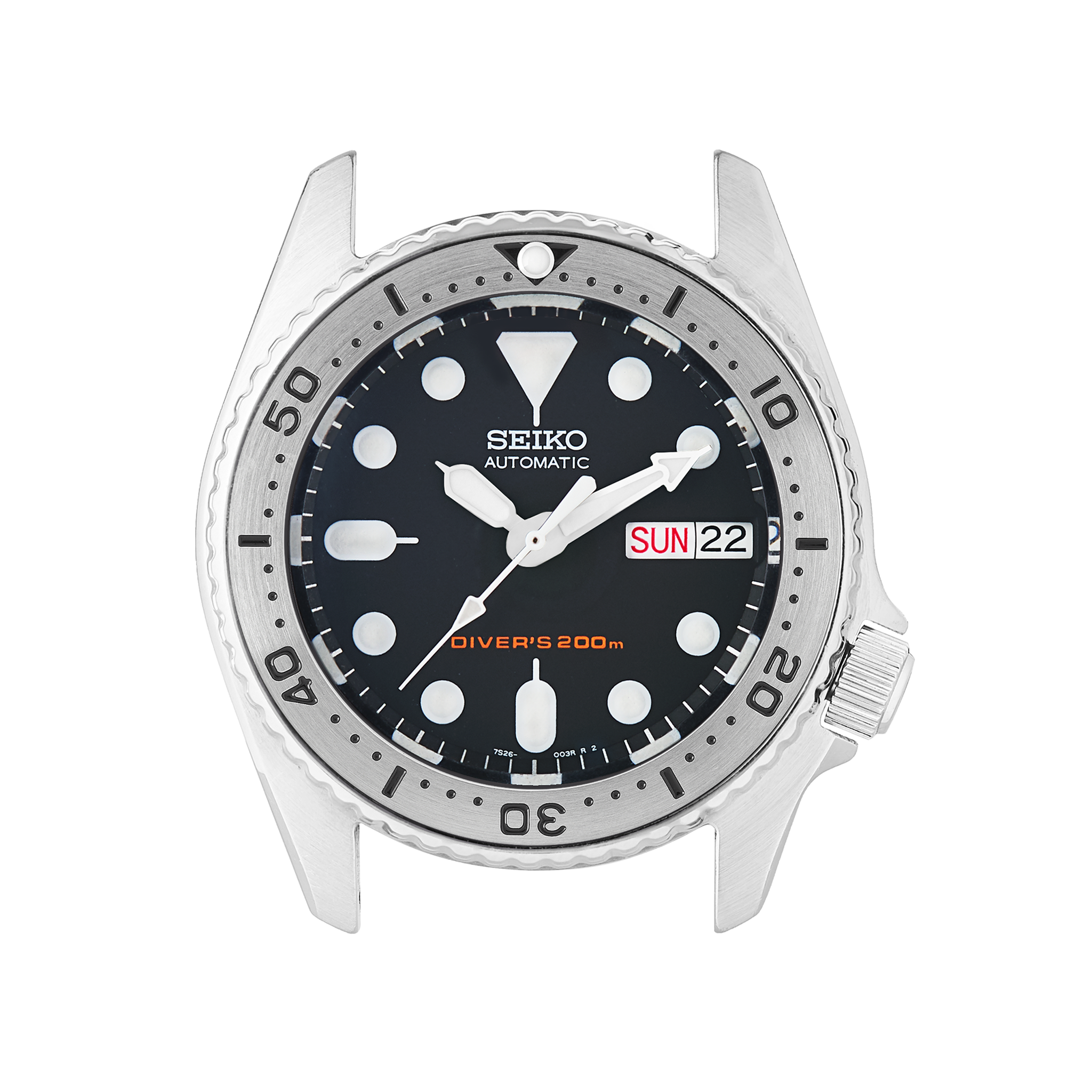 Skx013 Steel Bezel Insert Seiko Style Black Namokimods