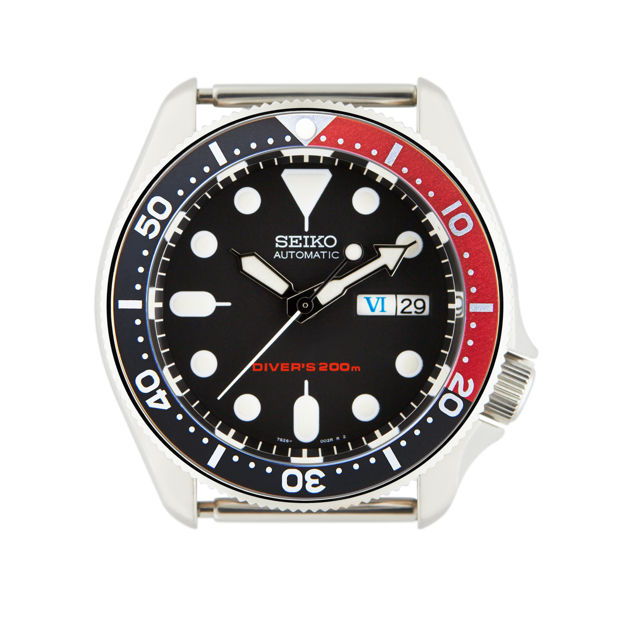 SKX007 Aluminium Bezel Insert: SKX007 style Black/Red (Coke) | namokiMODS